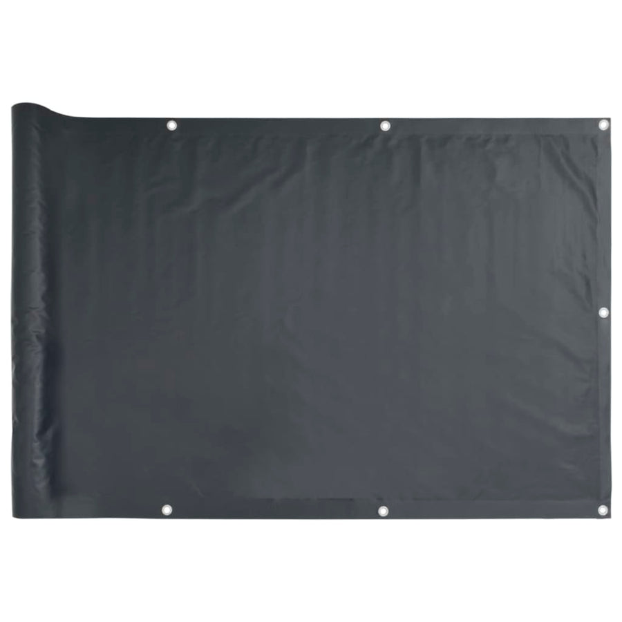 Tuinscherm 300x90 cm PVC antracietkleurig
