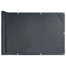 Tuinscherm 400x90 cm PVC antracietkleurig
