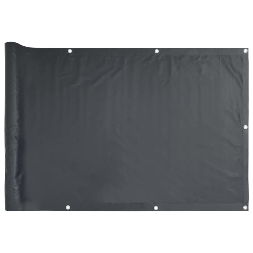 Tuinscherm 600x90 cm PVC antracietkleurig