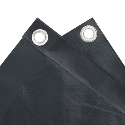 Tuinscherm 600x90 cm PVC antracietkleurig