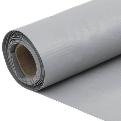 Tuinscherm 400x90 cm PVC grijs