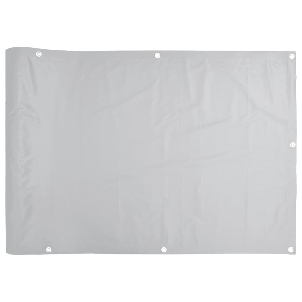 Tuinscherm 500x90 cm PVC grijs