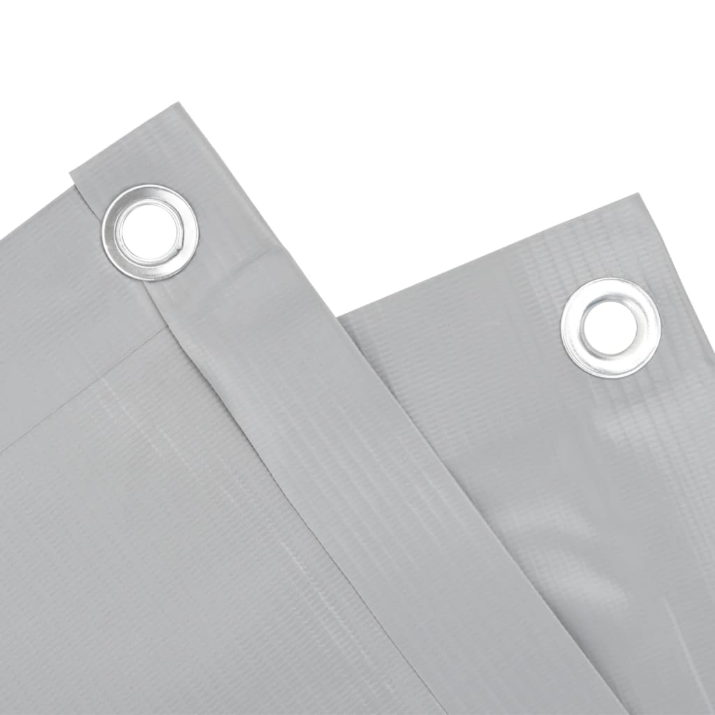 Tuinscherm 600x90 cm PVC grijs