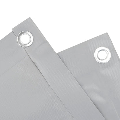 Tuinscherm 600x90 cm PVC grijs