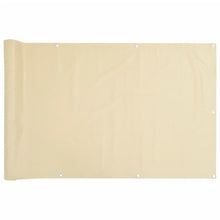 Tuinscherm 500x90 cm PVC crèmekleurig