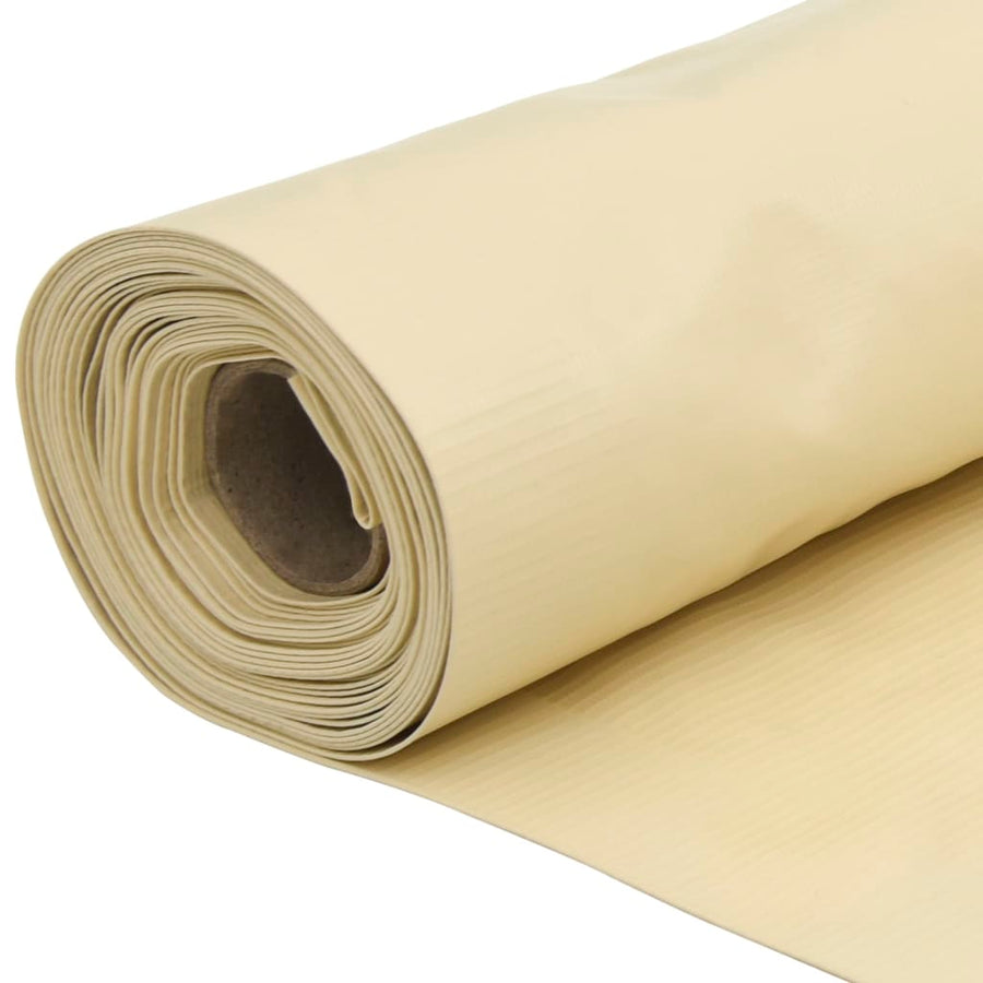Tuinscherm 600x90 cm PVC crèmekleurig