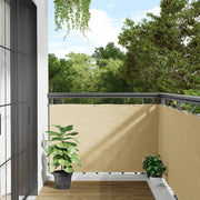 Balkonscherm 600x90 cm PVC crème