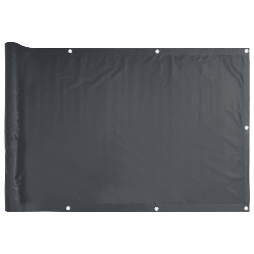 Tuinscherm 500x120 cm PVC antracietkleurig