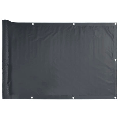 Tuinscherm 500x120 cm PVC antracietkleurig