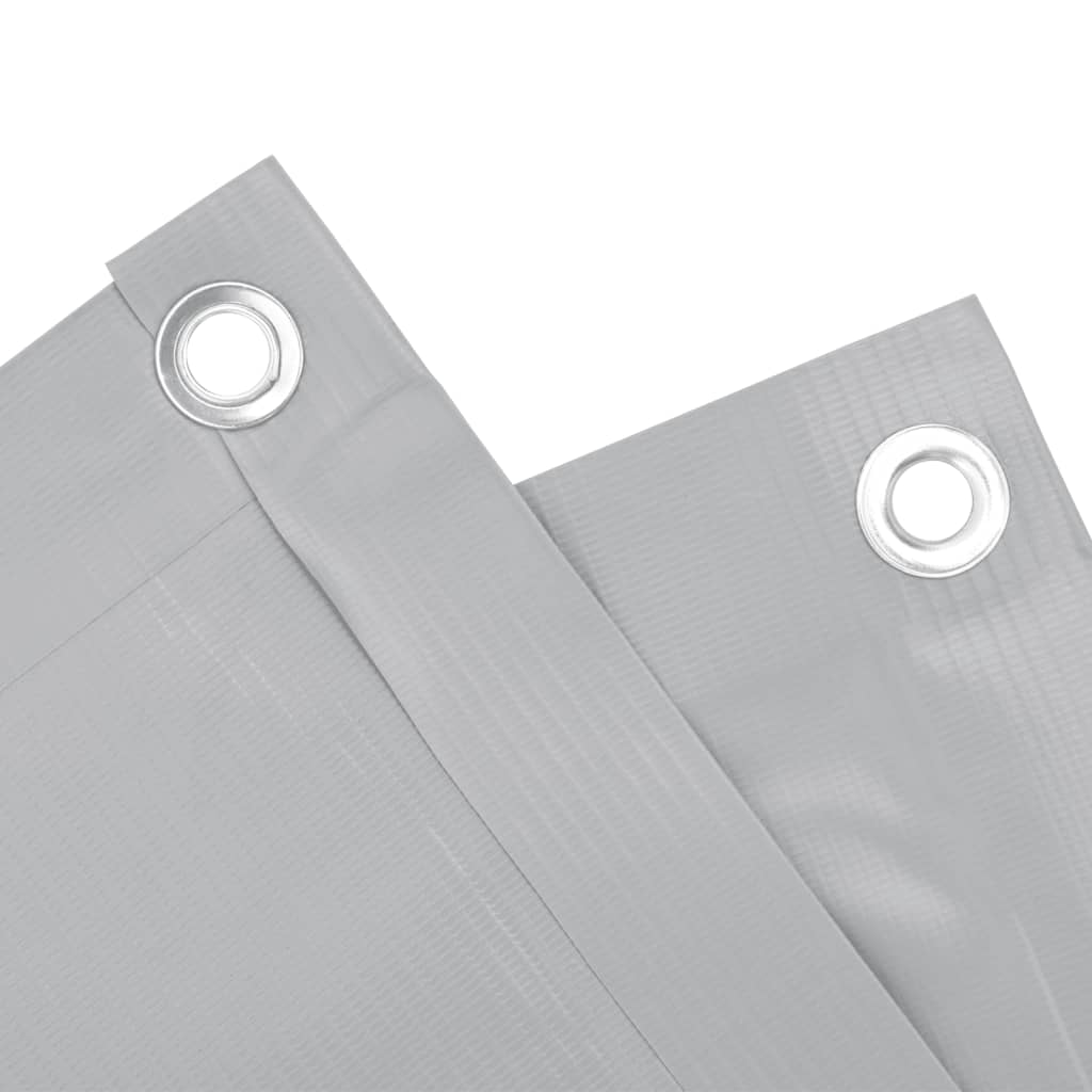 Tuinscherm 400x120 cm PVC grijs