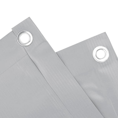 Tuinscherm 400x120 cm PVC grijs