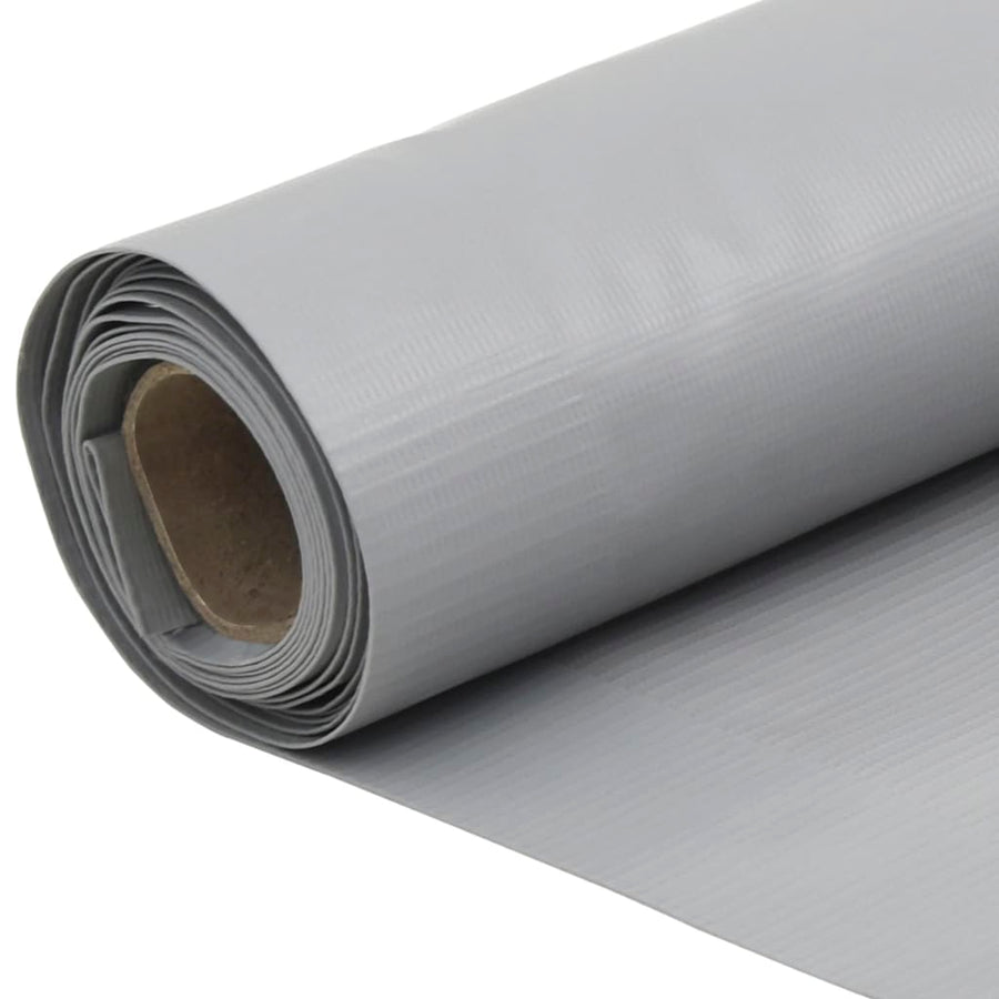 Tuinscherm 400x120 cm PVC grijs
