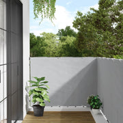 Balkonscherm 400x120 cm PVC grijs