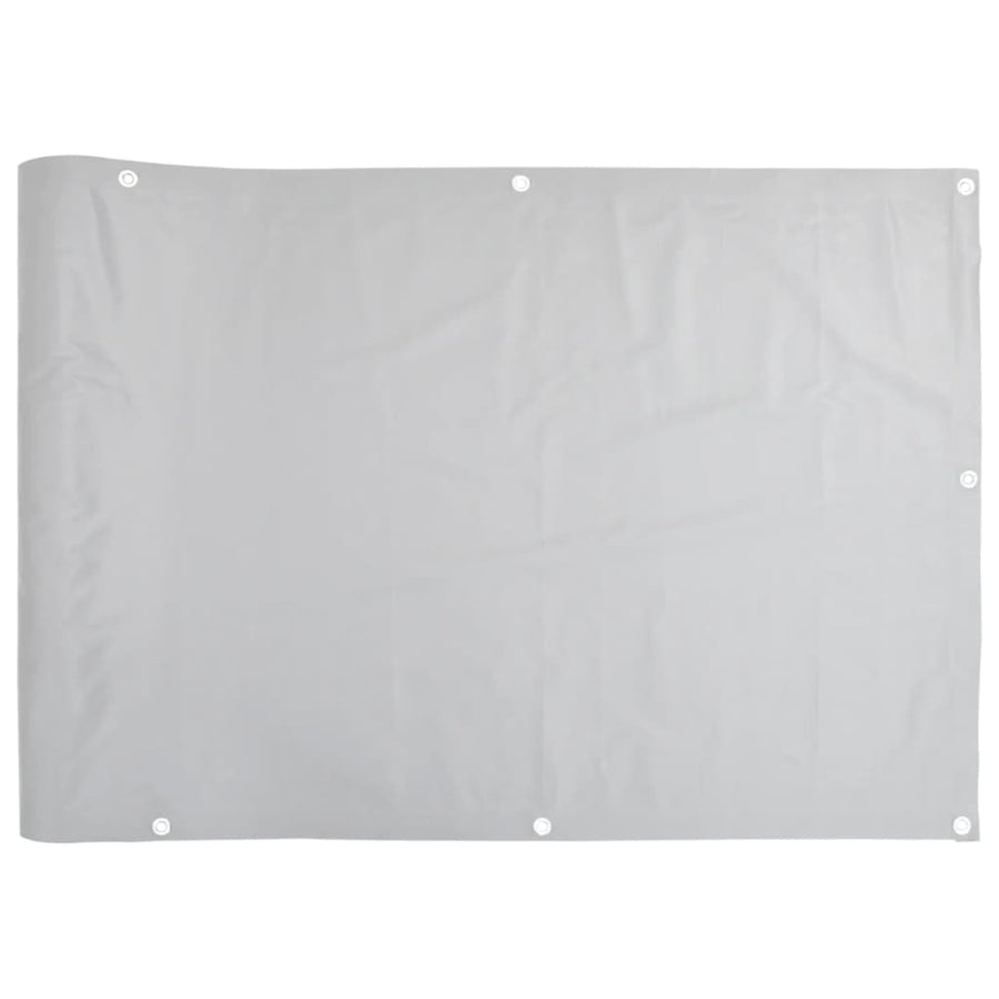 Tuinscherm 500x120 cm PVC grijs