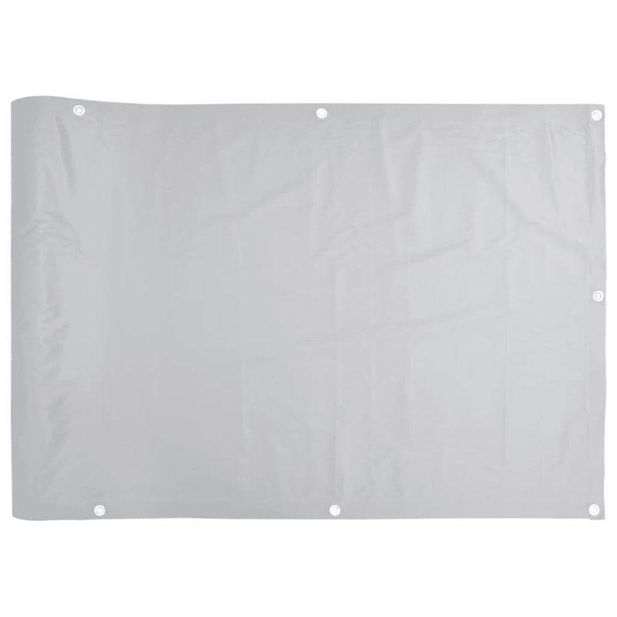 Tuinscherm 600x120 cm PVC grijs