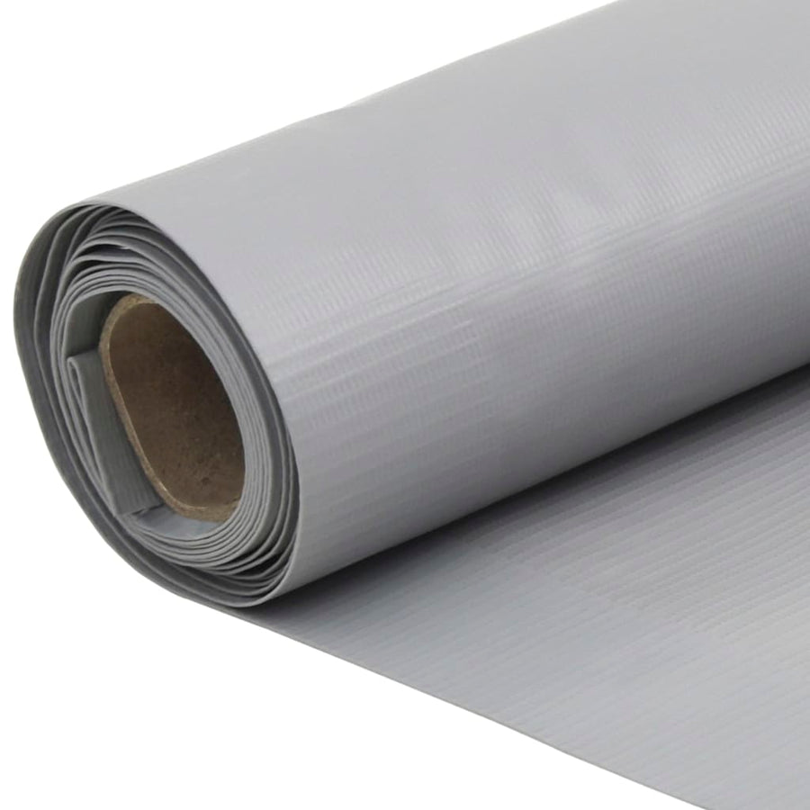 Tuinscherm 600x120 cm PVC grijs