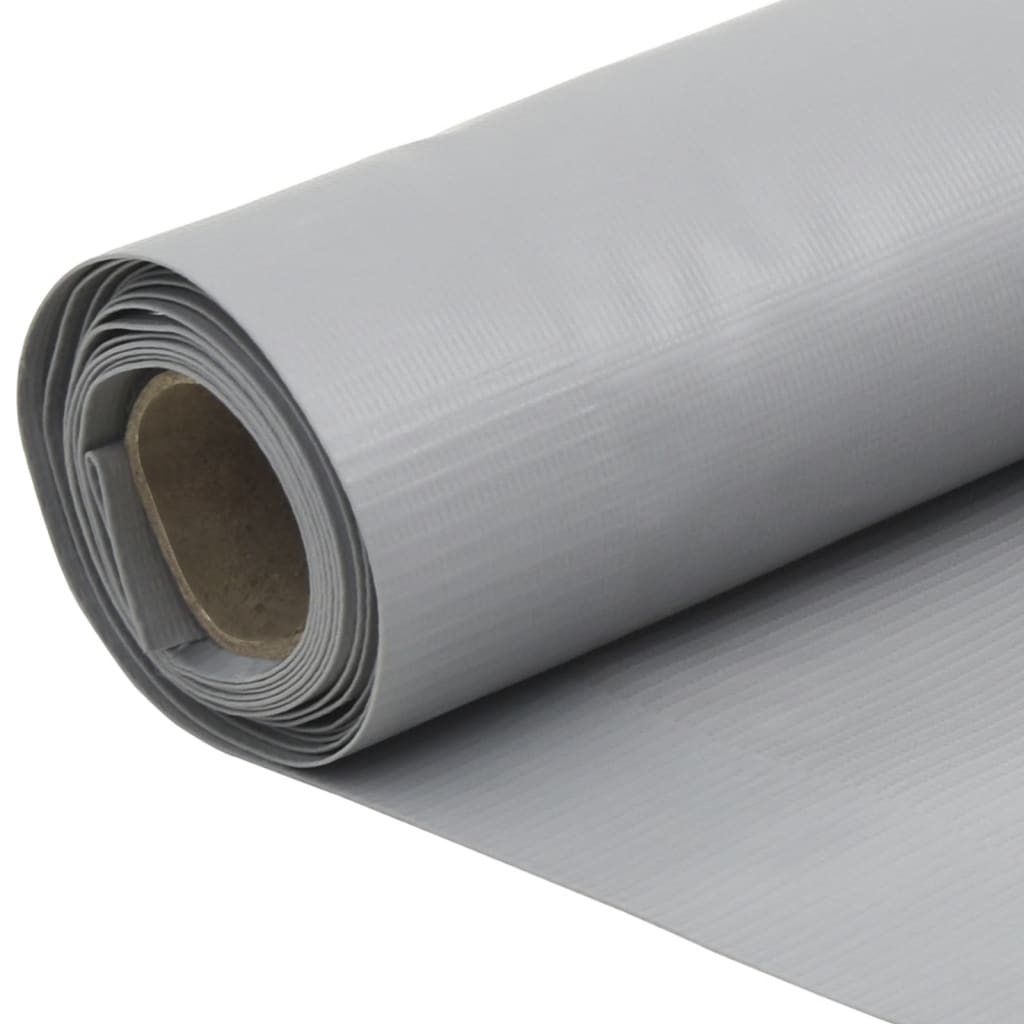 Tuinscherm 700x120 cm PVC grijs