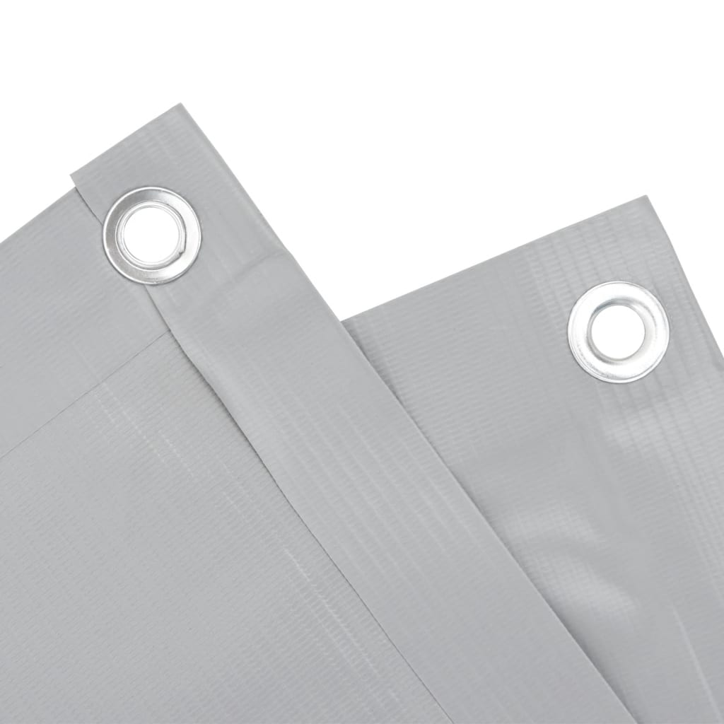 Tuinscherm 800x120 cm PVC grijs