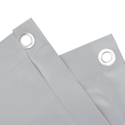 Tuinscherm 800x120 cm PVC grijs
