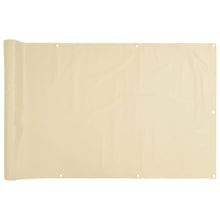 Tuinscherm 300x120 cm PVC crèmekleurig