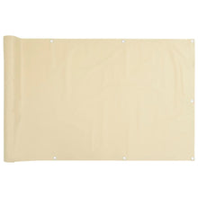 Tuinscherm 500x120 cm PVC crèmekleurig