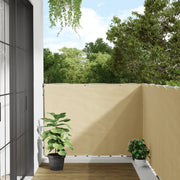 Balkonscherm 600x120 cm PVC crème