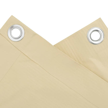 Tuinscherm 700x120 cm PVC crèmekleurig