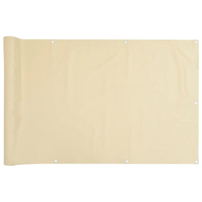 Tuinscherm 800x120 cm PVC crèmekleurig