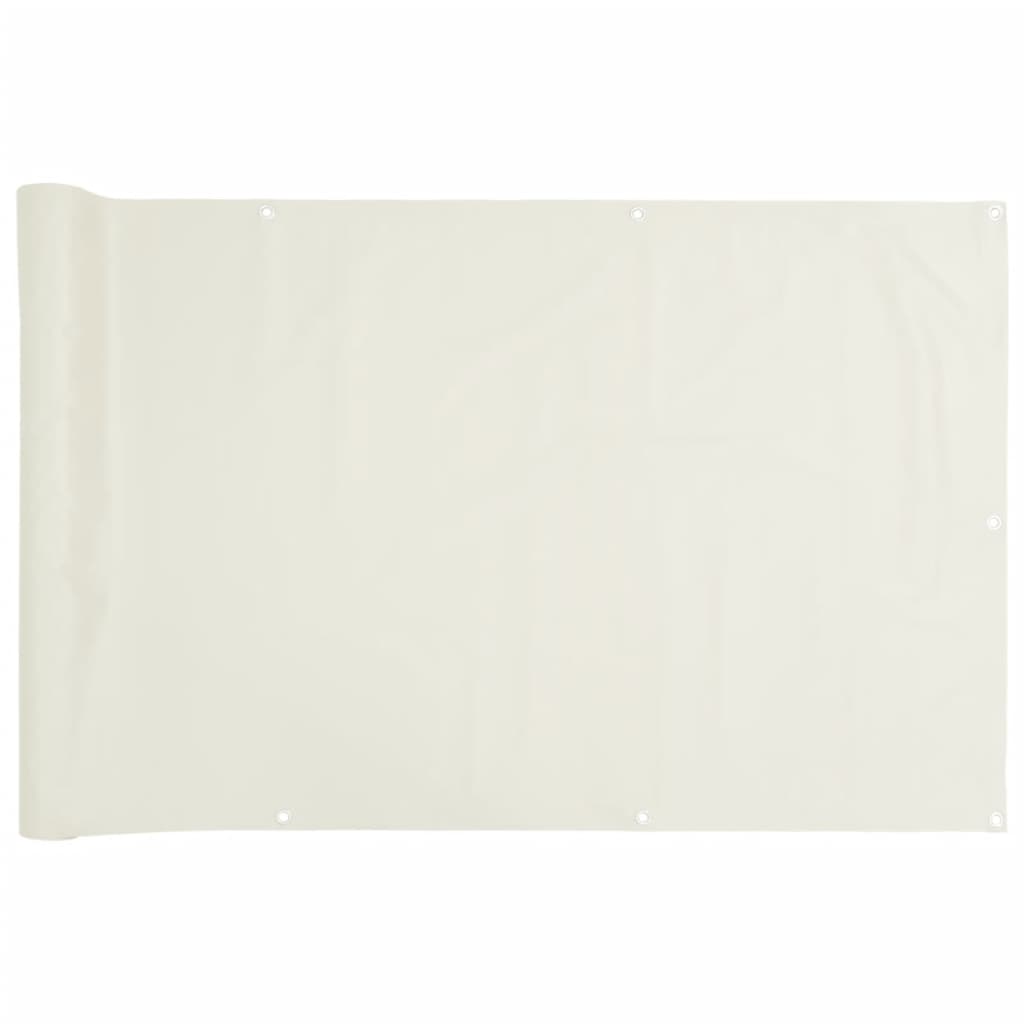 Tuinscherm 600x120 cm PVC wit