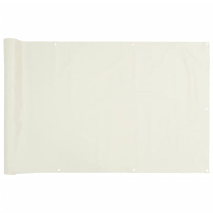 Tuinscherm 600x120 cm PVC wit