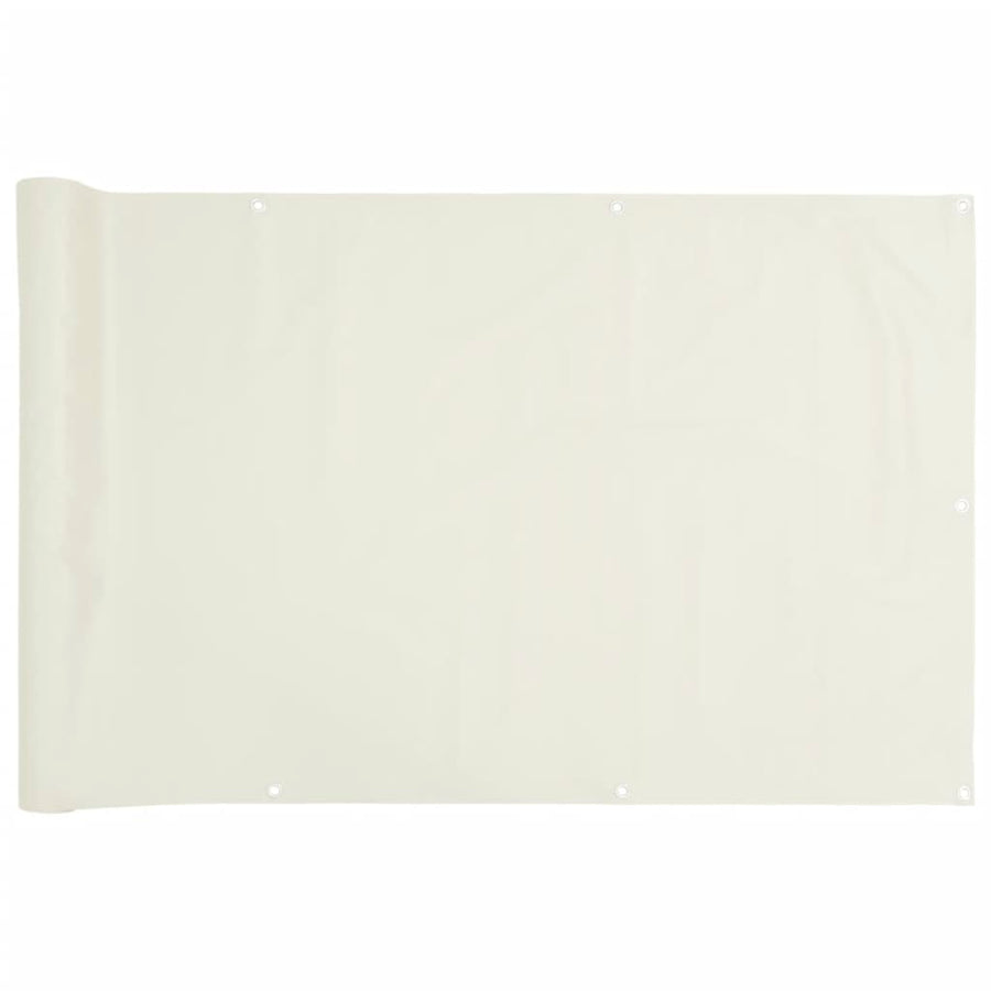 Tuinscherm 600x120 cm PVC wit