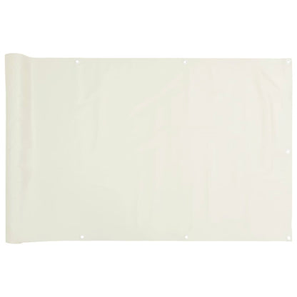 Tuinscherm 1000x120 cm PVC wit