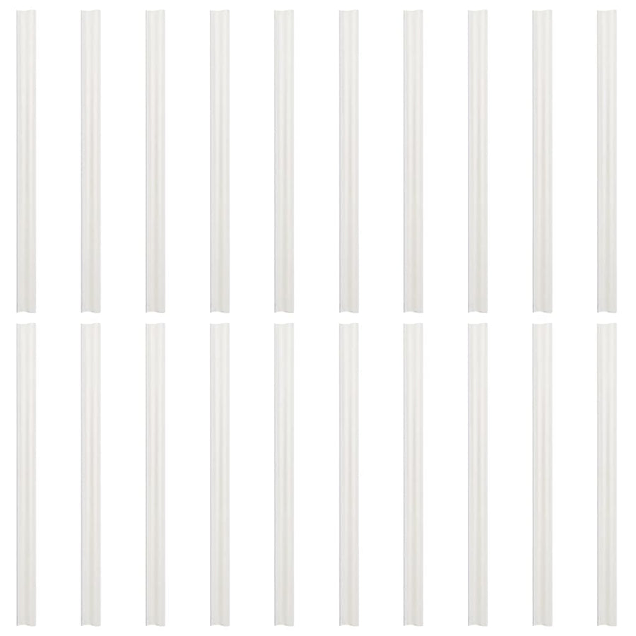 Tuinschermen 10 st 252,5x19 m PVC lichtgrijs