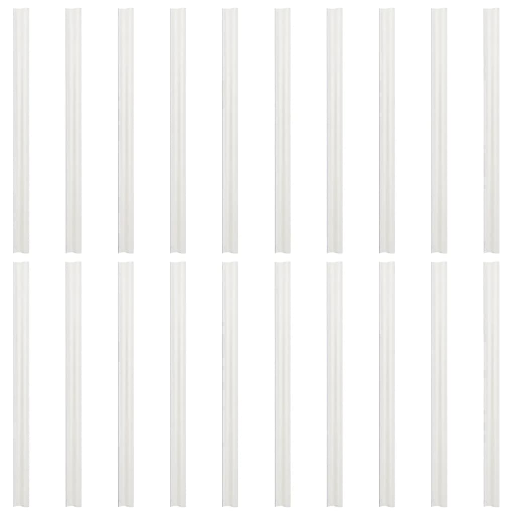 Tuinschermen 10 st 252,5x19 m PVC grijs