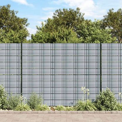 Tuinschermen 10 st 252,5x19 m PVC grijs