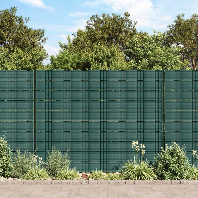 Tuinschermen 10 st 252,5x19 m PVC groen