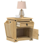 Bedside table Corona 45x35x47.5 cm solid pine wood