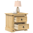 Bedside table Corona 53x39x47 cm solid pine wood