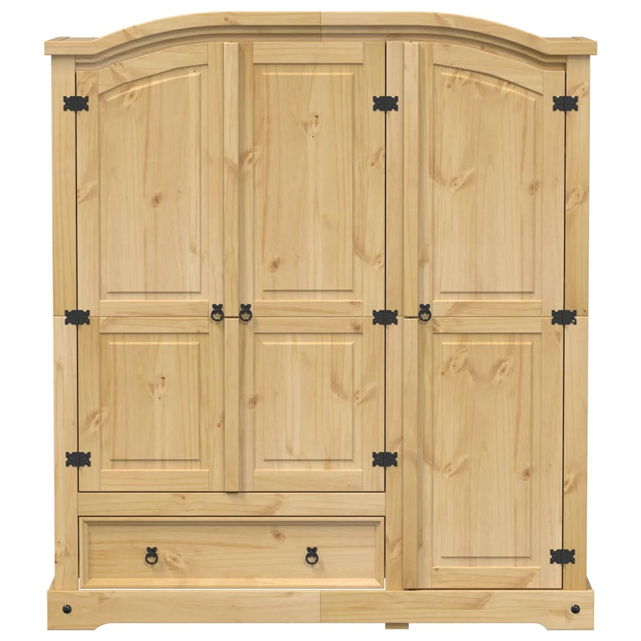 Kledingkast Corona 151,5x52x170 cm massief grenenhout