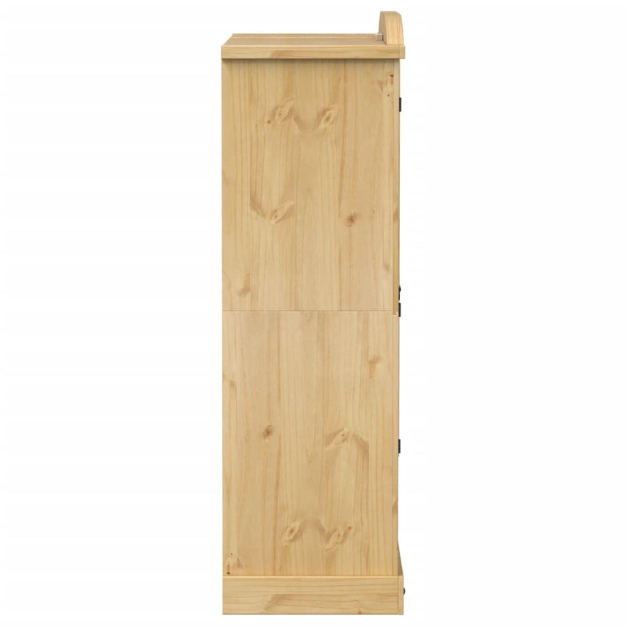 Kledingkast Corona 151,5x52x170 cm massief grenenhout