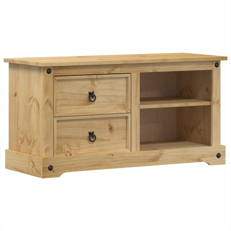 Tv-meubel Corona 100x40x52 cm massief grenenhout
