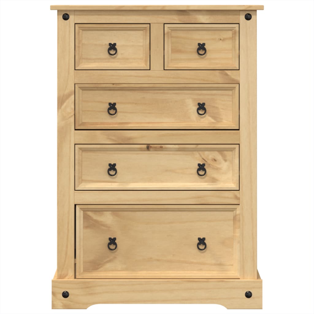 Ladekast Corona 80x43x114 cm massief grenenhout