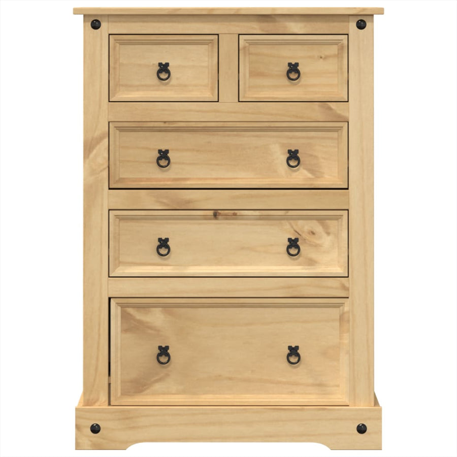 Ladekast Corona 80x43x114 cm massief grenenhout