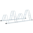 Bicycle stand for 4 bicycles, free-standing, galvanized steel