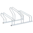 Freestanding bicycle rack for 3 bikes, galvanized steel