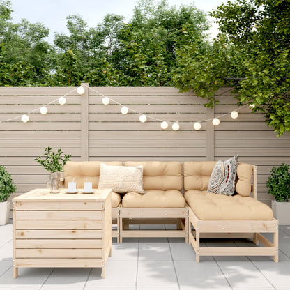5-delige Loungeset massief grenenhout