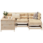 Loungeset 5-delig massief grenenhout