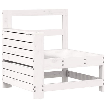 7-delige Loungeset massief grenenhout wit