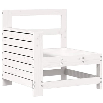 7-delige Loungeset massief grenenhout wit