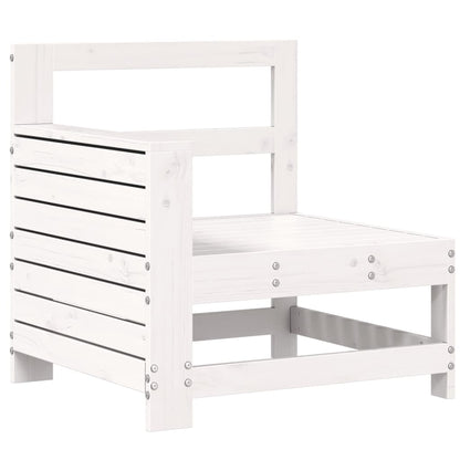 7-delige Loungeset massief grenenhout wit